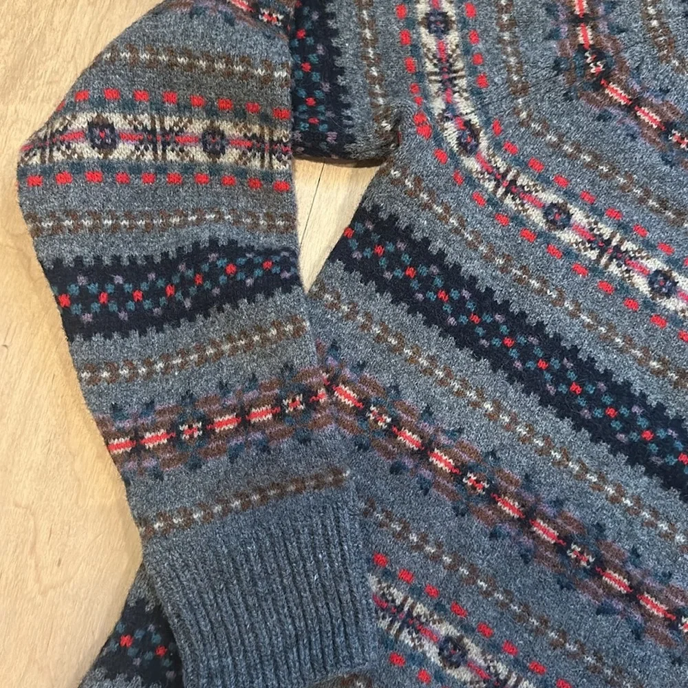 J. Crew Fair Isle Lambs Wool Sweater